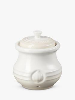 Le Creuset Stoneware Garlic Pot, Meringue, Meringue