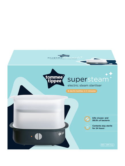 Tommee Tippee Super-Steam Advanced Electric Steriliser - view 2, Black