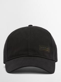 Barbour International Norton Drill Baseball Cap, Black - view 2, Black