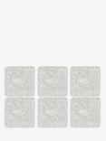 Morris & Co. Strawberry Thief Pure Morris Cork-Backed Coasters, Set of 6
