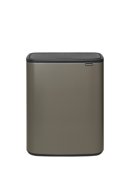 Brabantia Bo Touch Bin, 60L, Platinum