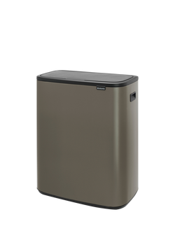 Brabantia Bo Touch Bin, 60L - view 2, Platinum