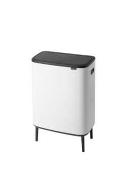 Brabantia Bo Hi Recycling Touch Bin, 2 x 30L - view 2, White