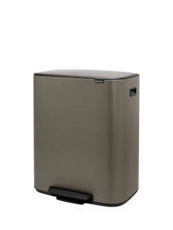 Brabantia Bo Pedal Bin, 60L - view 2, Platinum