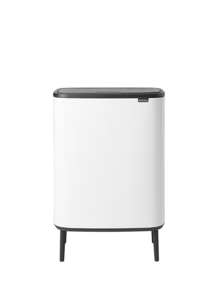 Brabantia Bo Hi Touch Bin, 60L, White