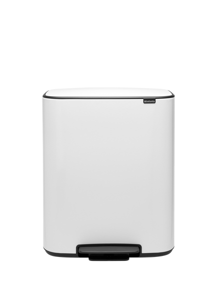 Brabantia Bo Pedal Bin, 60L, White