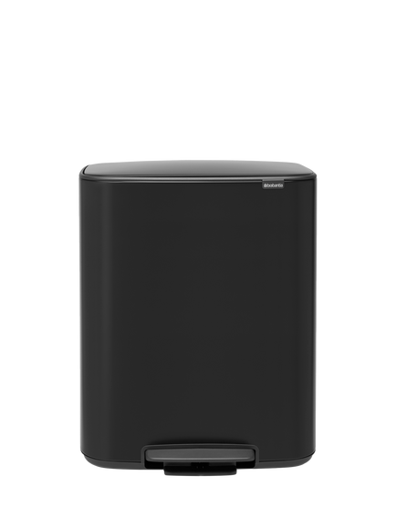 Brabantia Bo Pedal Bin, 60L, Matt Black