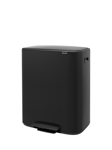 Brabantia Bo Pedal Bin, 60L - view 2, Matt Black
