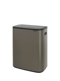 Brabantia Bo Recycling Touch Bin, 2x 30L - view 2, Platinum