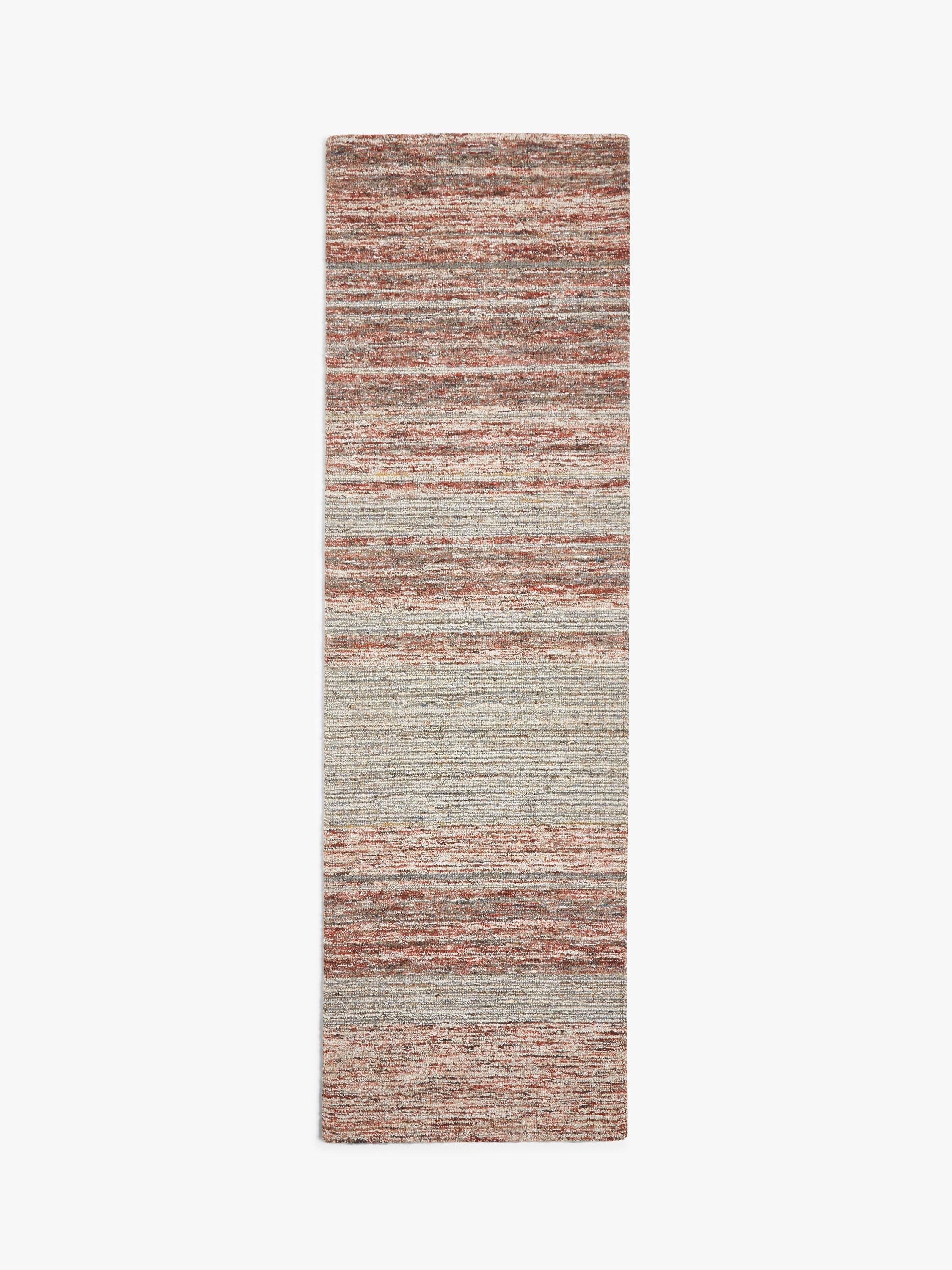 John Lewis Scandi Sketch Stripe Runner Rug, L240 x W70 cm