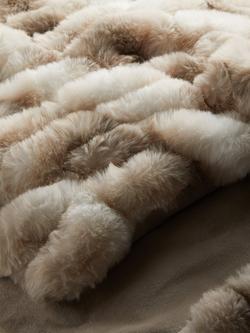 John Lewis Ruched Throw, Chinchila - view 2, Chinchila