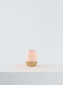 Beurer LA 40 Aroma Electric Diffuser LED Table Lamp, White/Wood, White/Wood