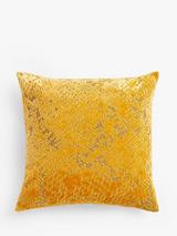 John Lewis High Low Velvet Cushion