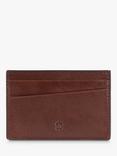 John Lewis Vegetable Tan Leather Card Holder, Brown