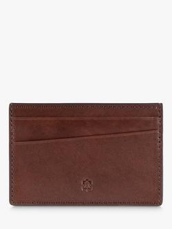 John Lewis Vegetable Tan Leather Card Holder - view 2, Brown