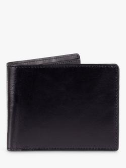 John Lewis Vegetable Tanned Leather Bifold Wallet, Black