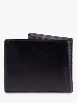 John Lewis Vegetable Tanned Leather Bifold Wallet - view 2, Black