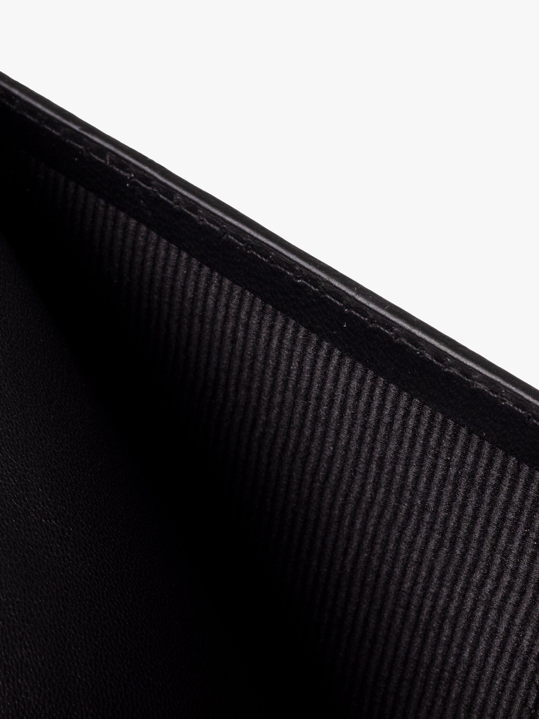 Product image 6 of 6, which shows John Lewis Vegetable Tanned Leather Card Coin Flip Wallet, Black