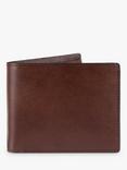 John Lewis Vegetable Tanned Leather Bifold Wallet, Brown