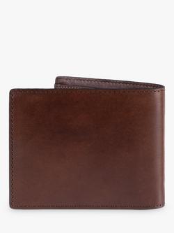 John Lewis Vegetable Tanned Leather Bifold Wallet - view 2, Brown