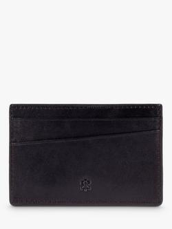 John Lewis Vegetable Tan Leather Card Holder - view 2, Black