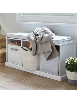 Great Little Trading Co Abbeville Storage Bench, White - view 2, White