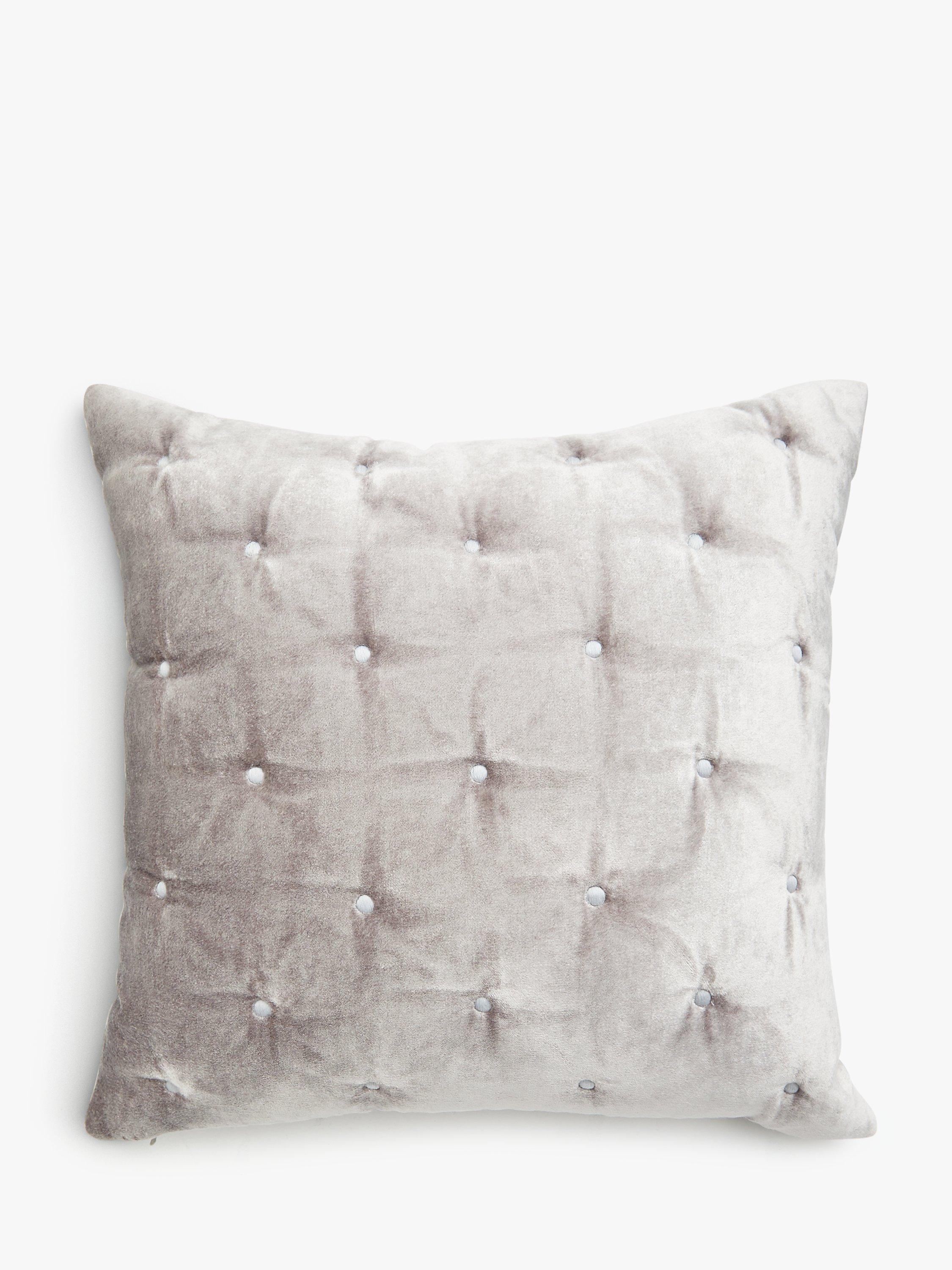 John Lewis Velvet Stitch Small Cushion