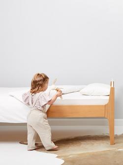 The Little Green Sheep Baby Organic Wool Cotbed Pillow - view 2, White