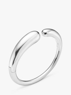 Georg Jensen Mercy Hinged Asymmetric Bangle, Silver, Silver