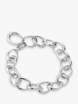 Georg Jensen Offspring Oval Link Bracelet, Silver, Silver