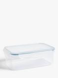 John Lewis ANYDAY Rectangular Plastic Storage Containers, Set of 2, 1L, Clear