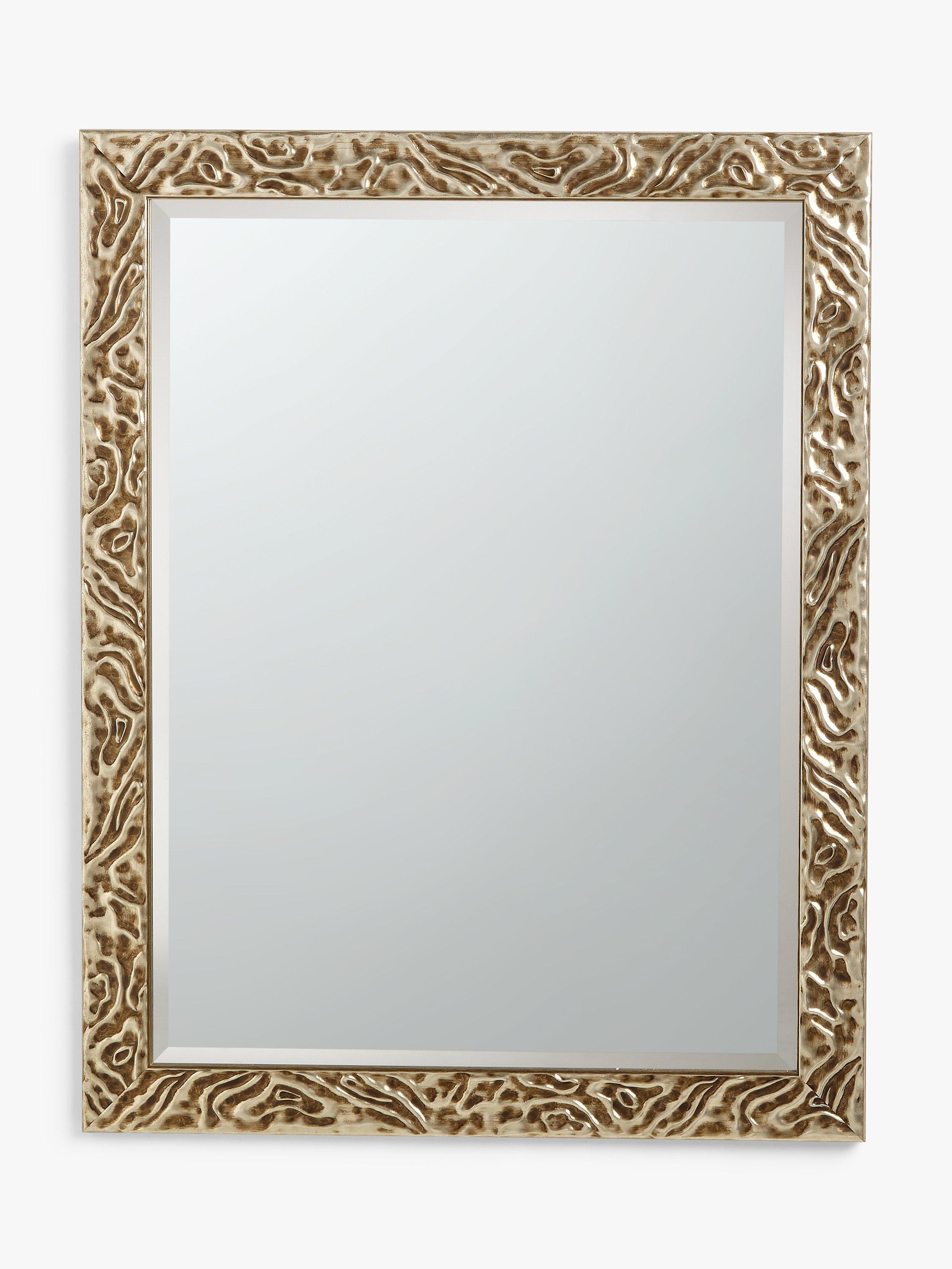 John Lewis Swirl Wall Mirror, FSC-Certified (Pine Wood), Antique Silver