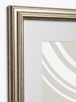 John Lewis Double Photo Ribbed Frame & Mount, 5 x 7" (13 x 18cm), Champagne - view 2, Champagne