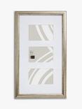 John Lewis Multi-aperture Photo Ribbed Frame & Mount, 3 Photo, 4 x 6" (10 x 15cm), Champagne