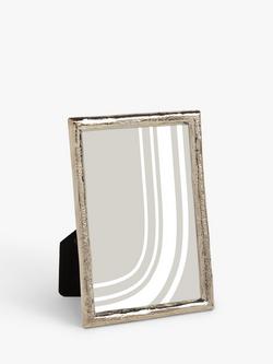 John Lewis Wavy Slim Edge Photo Frame, Silver