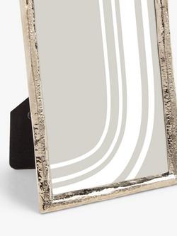 John Lewis Wavy Slim Edge Photo Frame - view 2, Silver