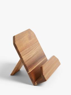 John Lewis Acacia Wood Cookbook/Tablet Stand, 