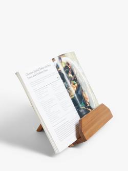 John Lewis Acacia Wood Cookbook/Tablet Stand - view 2, 