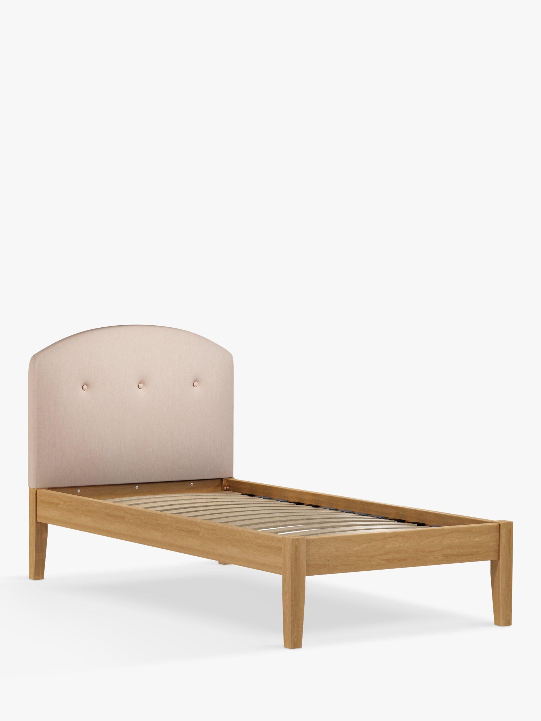 John Lewis Grace Kitami Bed Frame, Single, Cotton Effect Pink