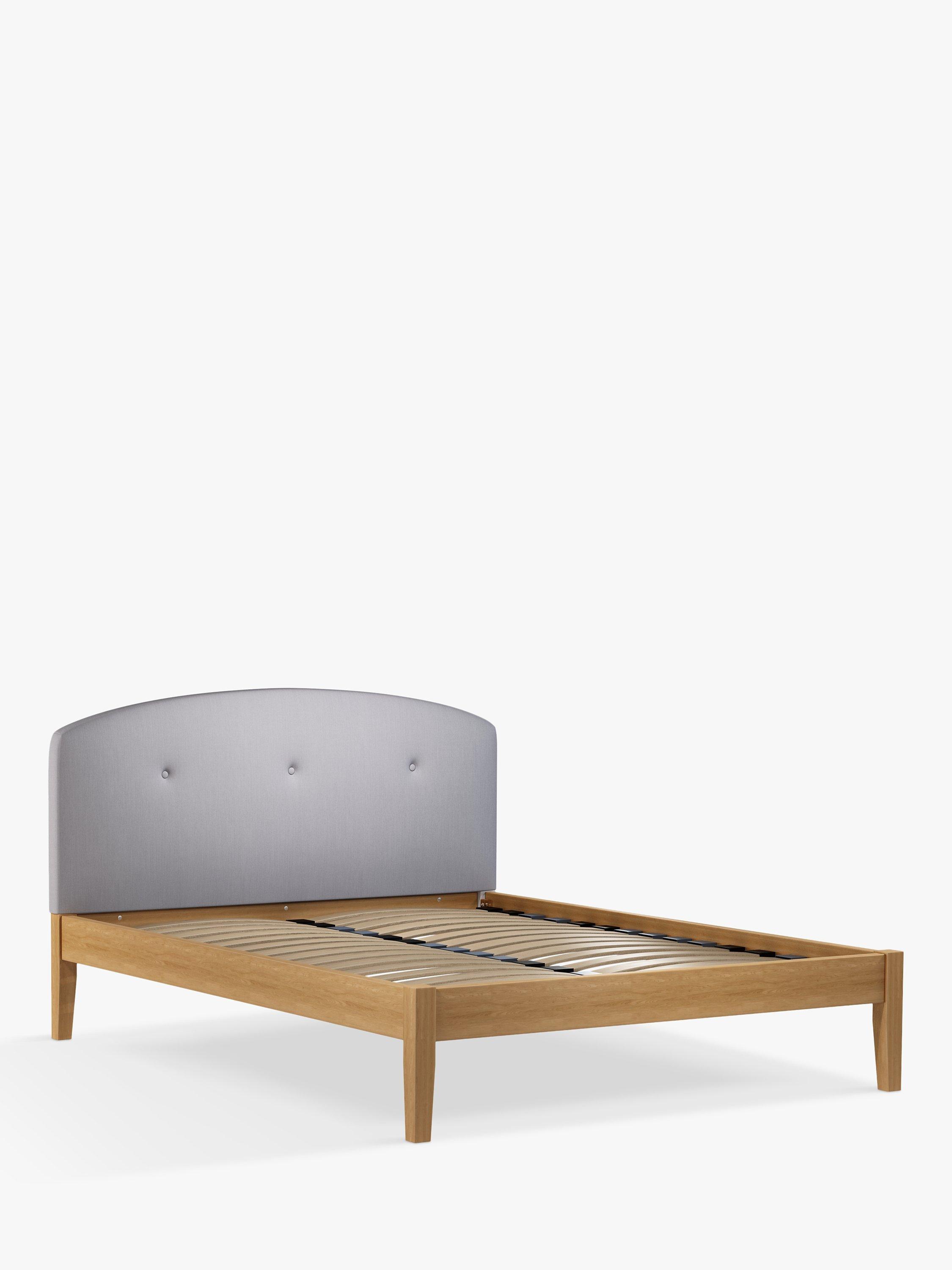 John Lewis Grace Kitami Bed Frame King Size Cotton Effect Grey