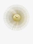 John Lewis Spindle Metal Analogue Wall Clock, 45cm, Gold