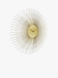 John Lewis Spindle Metal Analogue Wall Clock, 45cm, Gold