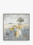 John Lewis 'Abstract Tree' Hand Painted Framed Canvas, 70 x 70cm, Gold