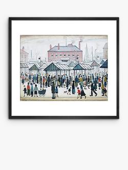 John Lewis LS Lowry 'Market Scene Northern Town 1939' Framed Print & Mount, 37.7 x 40.5cm, Multi, Multi