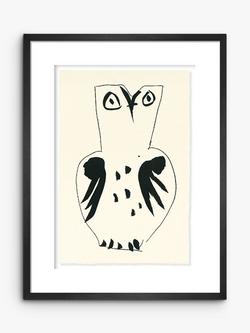 John Lewis Pablo Picasso 'Chouette' Framed Print & Mount, 47 x 37cm, White, White