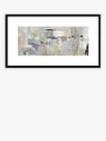 John Lewis Natasha Barnes Pastels Styrene Lines Abstract Framed Print & Mount, 64.5 x 114.5cm, Multi