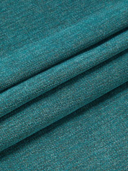 John Lewis Easy Clean Chunky Chenille Plain Fabric, Dark Teal, Price Band C - view 2, Easy Clean Chunky Chenille Dark Teal