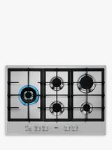 AEG HGB75500SM 74.5cm Speed Burner Gas Hob, Stainless Steel