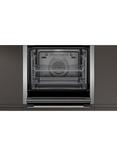 Neff N30 Slide and Hide B3CCC0AN0B Built In Electric Single Oven, Stainless Steel