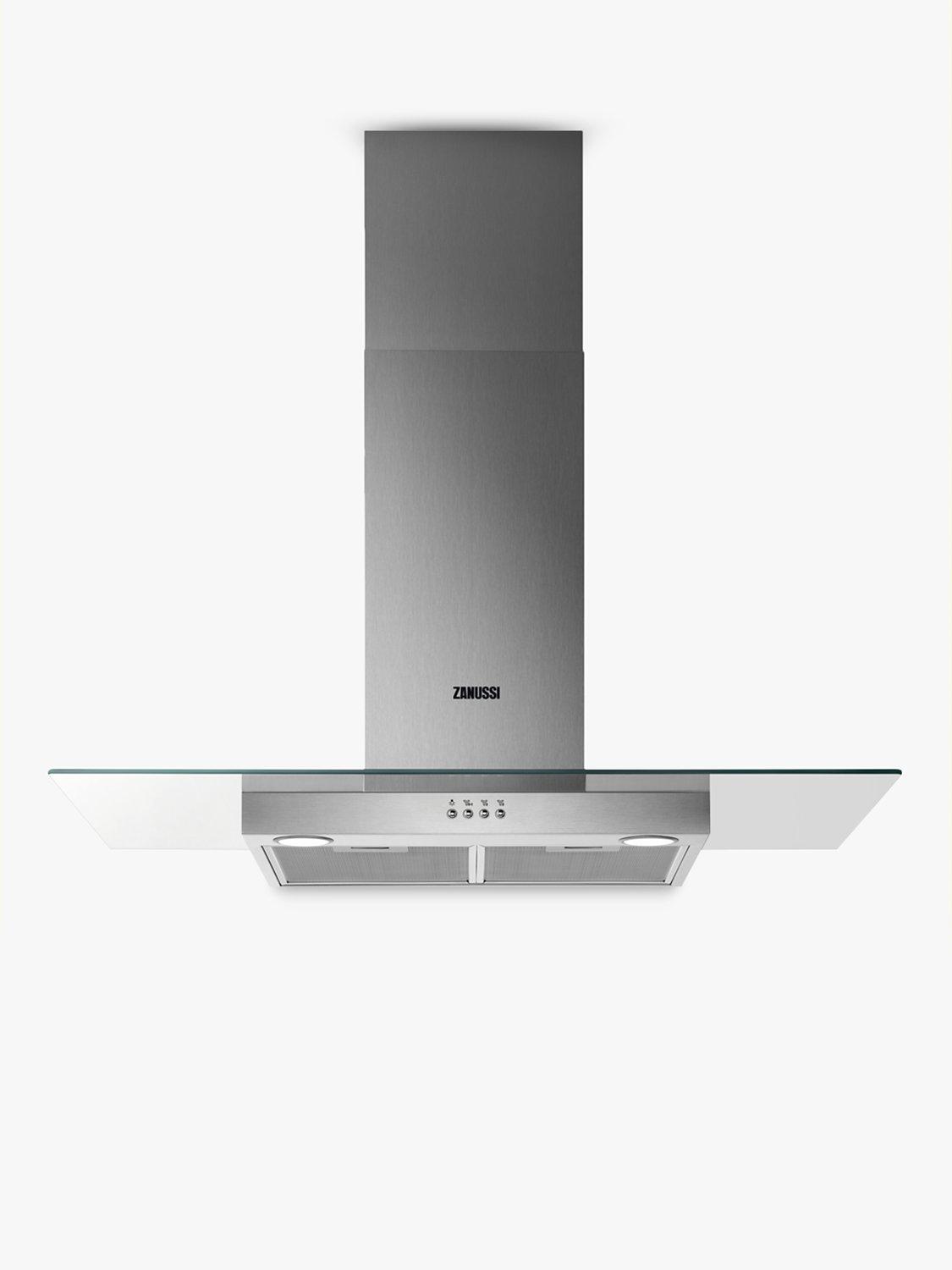 Zanussi ZHC92653XA 90cm Chimney Cooker Hood, C Energy Rating, Stainless Steel